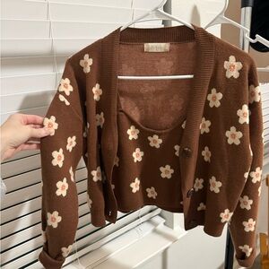 Altar’d state tank and cardigan set